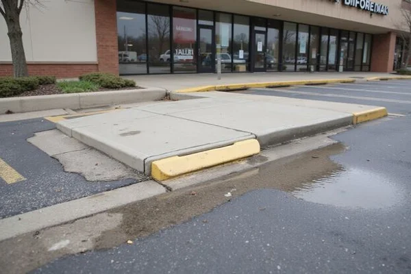 Commercial Concrete Leveling in process — Metro Detroit job
