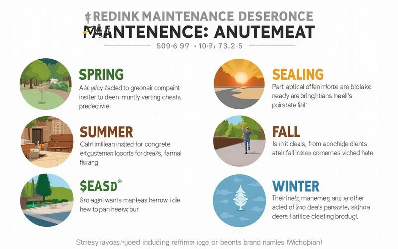 Annual concrete maintenance calendar