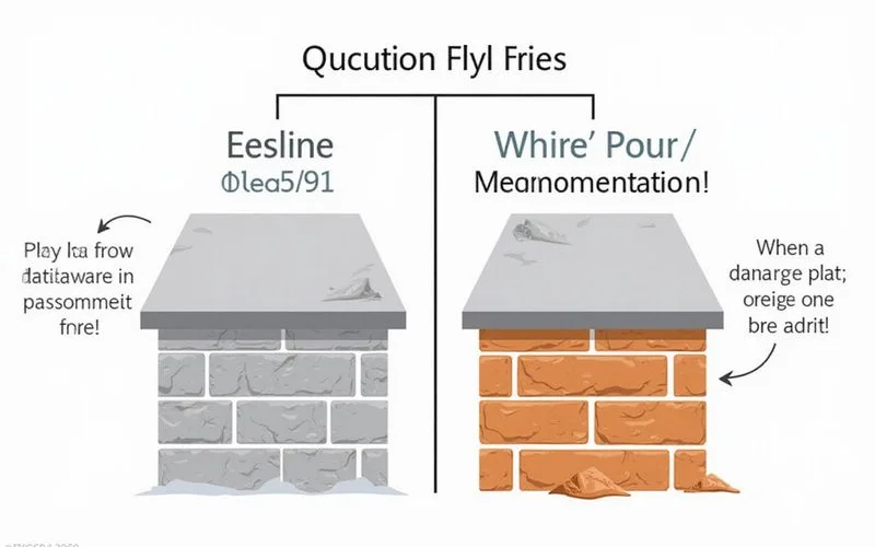 Decision matrix: repair vs. new pour