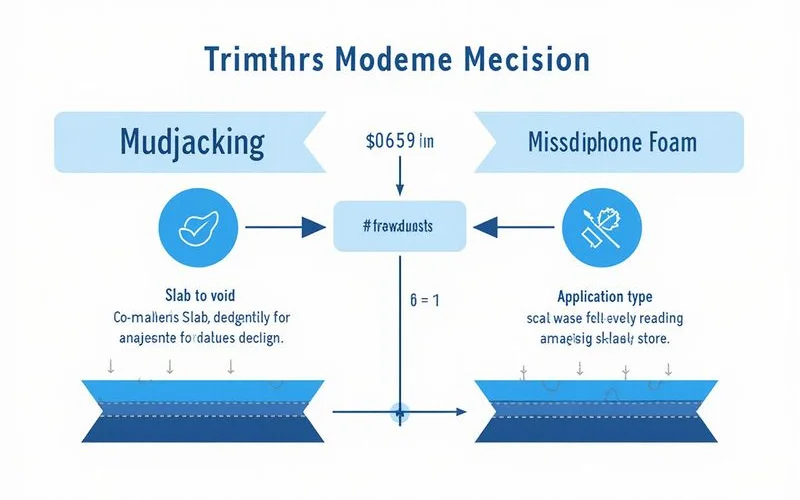 Decision matrix: mudjacking vs. foam