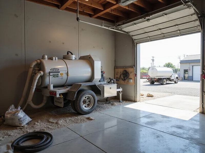 Concrete Leveling Detroit workshop and pumping rig
