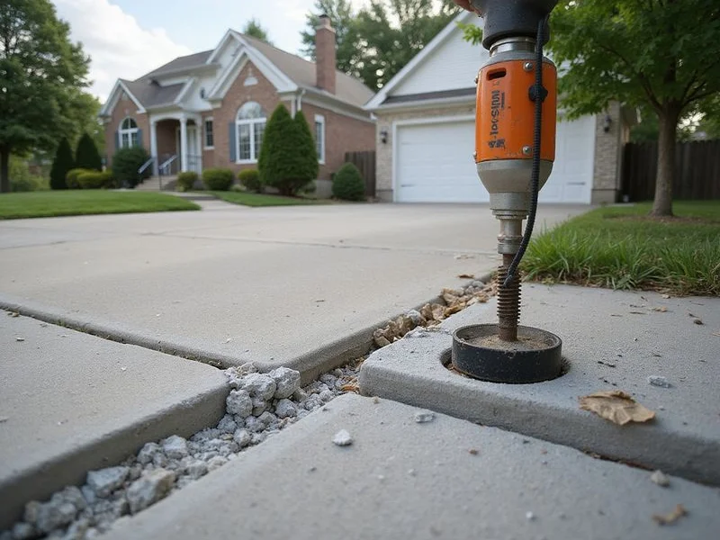 Concrete leveling work in Dearborn