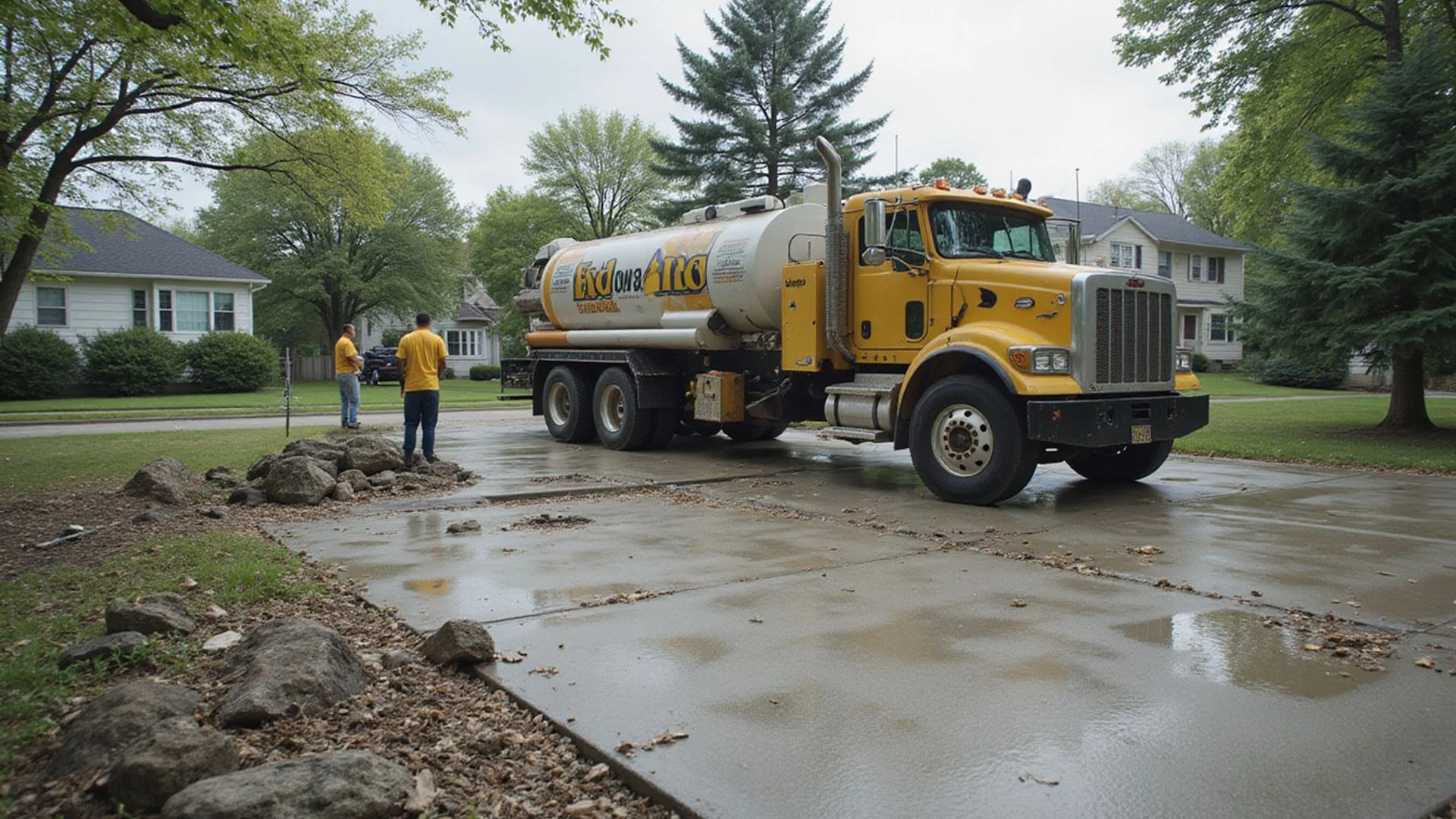 Concrete Leveling Detroit crew lifting a sunken driveway in Metro Detroit